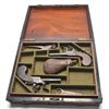 Image 1 : 21BG-A242 CASED FLINTLOCK TRAVELING PISTOLS