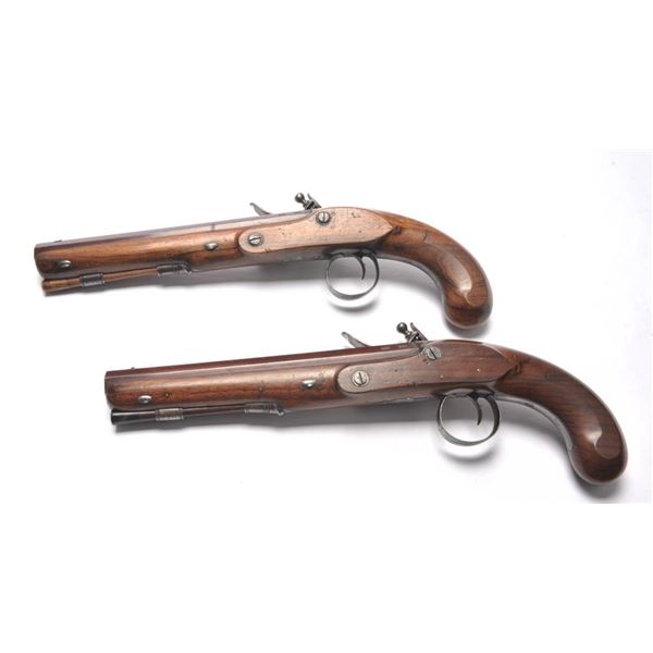 21BG-A282A  J.N. JONES & SONS FLINTLOCK PISTOLS