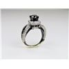 Image 2 : 21CAI-16 BLACK & WHITE DIAMOND RING