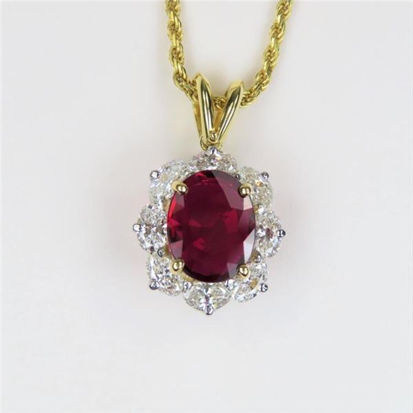 21CAI-5 RUBY & DIAMOND PENDANT