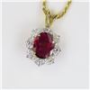 Image 2 : 21CAI-5 RUBY & DIAMOND PENDANT