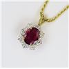 Image 3 : 21CAI-5 RUBY & DIAMOND PENDANT