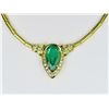 Image 2 : 21CAI-1 EMERALD & DIAMOND NECKLACE