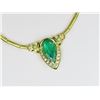 Image 3 : 21CAI-1 EMERALD & DIAMOND NECKLACE