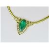 Image 4 : 21CAI-1 EMERALD & DIAMOND NECKLACE