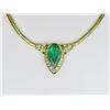 Image 5 : 21CAI-1 EMERALD & DIAMOND NECKLACE