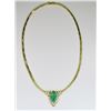 Image 6 : 21CAI-1 EMERALD & DIAMOND NECKLACE