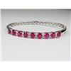Image 3 : 21CAI-6 RUBY & DIAMOND BANGLE