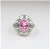 Image 1 : 21CAI-7 PINK SAPPHIRE & DIAMOND RING