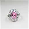 Image 3 : 21CAI-7 PINK SAPPHIRE & DIAMOND RING