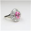 Image 4 : 21CAI-7 PINK SAPPHIRE & DIAMOND RING