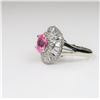 Image 7 : 21CAI-7 PINK SAPPHIRE & DIAMOND RING