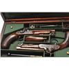 Image 3 : 21BG-A307 CASED PAIR OF SEA CAPTAINS PISTOLS