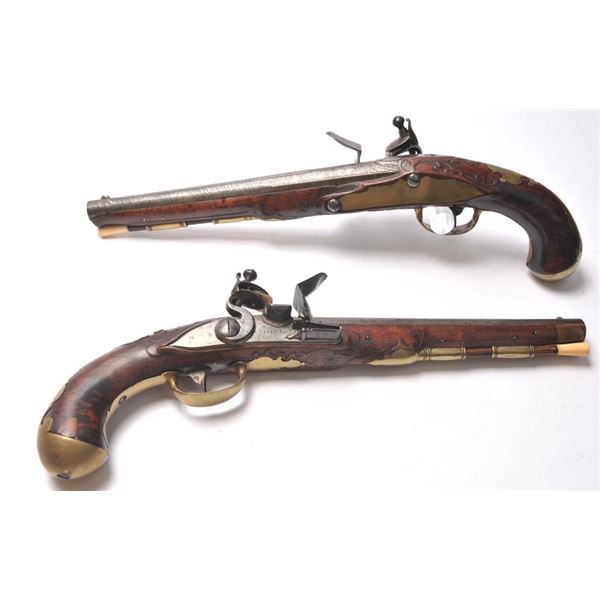 21BG-A5 PAIR OF FLINTLOCK PISTOLS