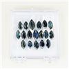 Image 1 : 21CAI-20 18 LOOSE MARQUISE CUT BLUE SAPPHIRES