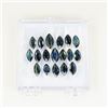 Image 2 : 21CAI-20 18 LOOSE MARQUISE CUT BLUE SAPPHIRES