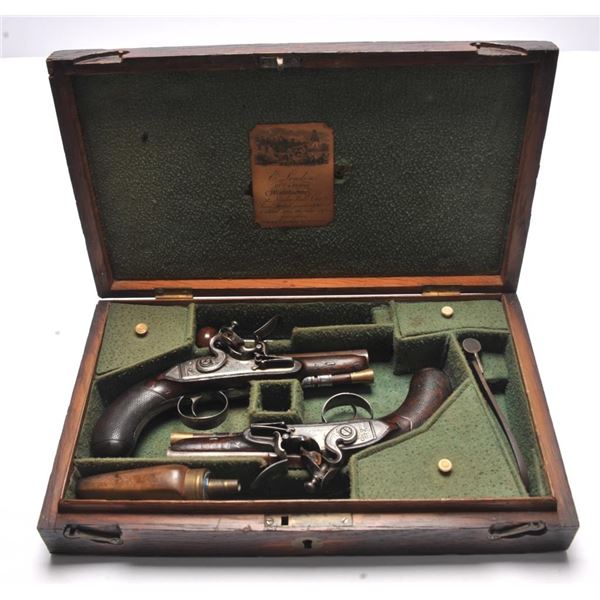 21BG-A291 PAIR OF FLINTLOCK PISTOLS