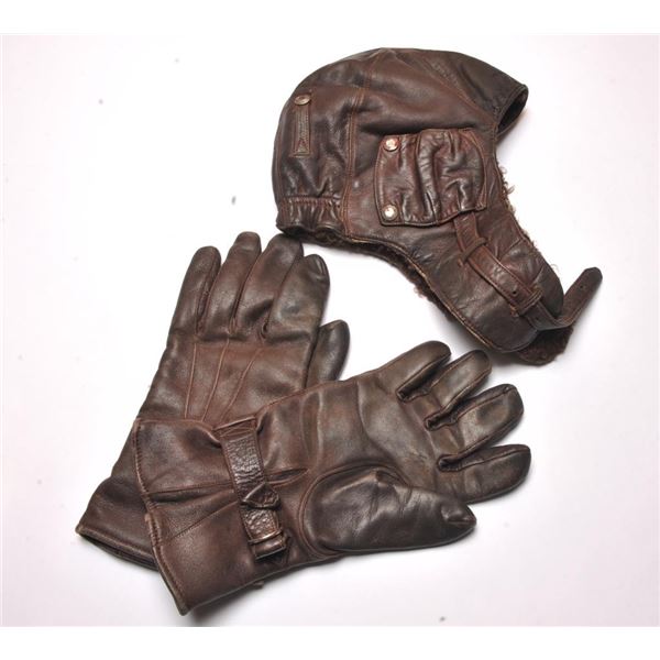 21BH-24 AVIATOR CAP AND GLOVES