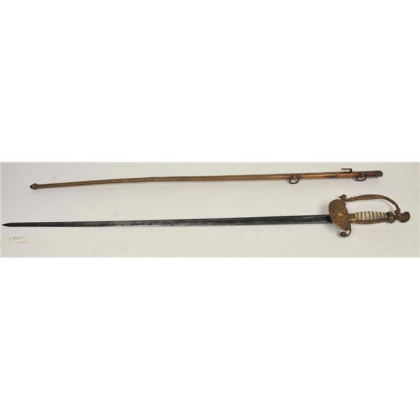 21BG-A389 MILITIA 1840'S OFF. SWORD