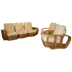 8-band Frankl style rattan living suite, #1742554