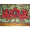 Image 1 : Pyrographic table covered in red poppies #1742927