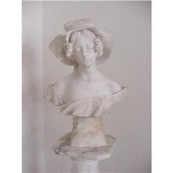 Antique Alabaster Bust  #1742981