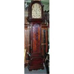 English 18th Grandfather clock  signed sphere #1743104