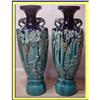 Image 1 : PR MUSEUM FRENCH MAJOLICA VASES 19C TH DECK #1743199