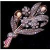 Image 1 : Edwardian Diamond Pin with Rubies & Pearls #1750827