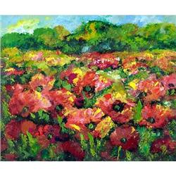 "Field of poppies" Russian Impressionism oil #1750960