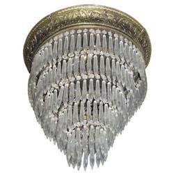 French Empire Cascading Crystal Chandelier #1751064