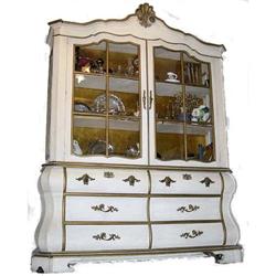 French Provincial Sideboard China Cabinet #1751090