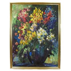 '68 EMERIC Impressionist Floral Still Life #1751100