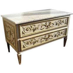 Italian Repro Neoclassical Marble Commode #1751148