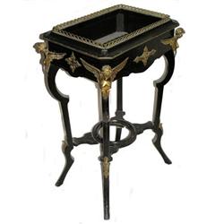 Antique French Ebonized Jardiniere Stand #1751188