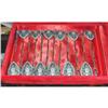 Image 1 : Set of 12 Imperial Russian Enamel Spoons #1751597