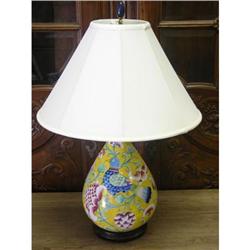 ITALIAN MAGIOLICA MONTELUPO LAMP  #1763450