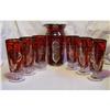 Image 1 : Ruby Silver Overlay Beverage Set #1763898