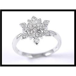 Adorable 18K White Gold Diamond Ring #1763939