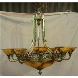 Ten tulips alabaster stone chandelier #1764186