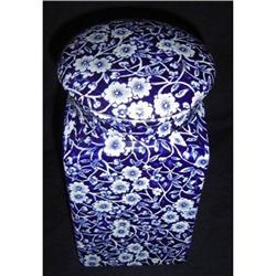 English Staffordshire Blue and White Jar #1764304