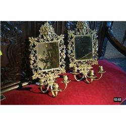 Pair of Louis XV Style Bronze Sconces #1764338