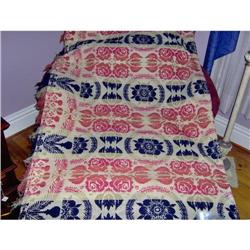 1845 Jacquard Four-Color Coverlet #1775434