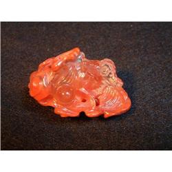 Rock crystal carving in shape of octopus #1775739