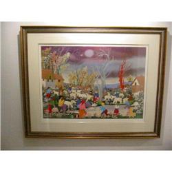 beautiful signed serigraph w european flair! #1775846