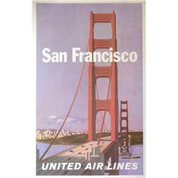 ORIGINAL 1960s UNITED AIRLINES STAN GALLI SAN #1776069