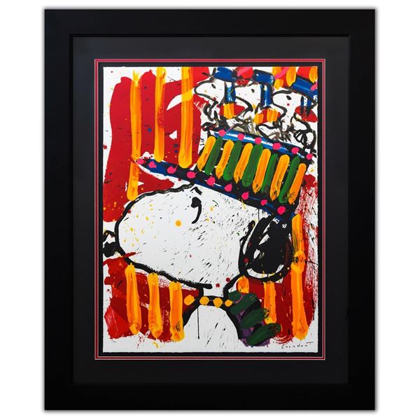 Tom Everhart- Hand Pulled Original Lithograph "Why I Don't Wear Hats"