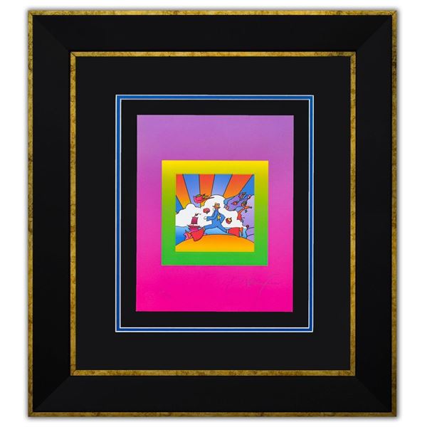 Peter Max- Original Lithograph "Cosmic Runner on Blends Ver. II"