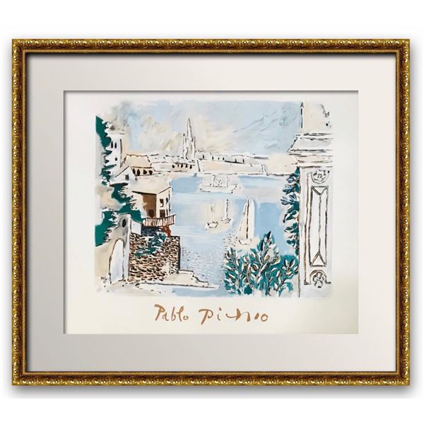 Pablo Picasso- Lithograph on Arches Paper "Paysage de Dinard"