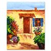 Image 1 : Elliot Fallas, "From the Garden" Original Oil Painting on Canvas, Hand Signed with Letter of Authent